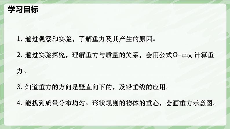 7.3 重力—初中物理八年级下册 同步教学课件（人教版2024）第2页