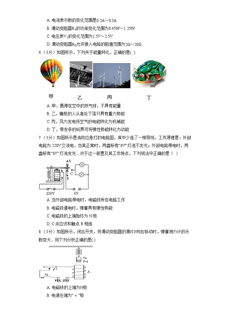 沪教版物理九年级下册全册综合测试题3第2页
