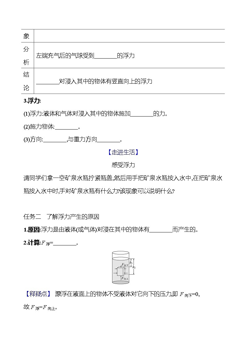 第九章　第一节　认识浮力 - 学生版第2页