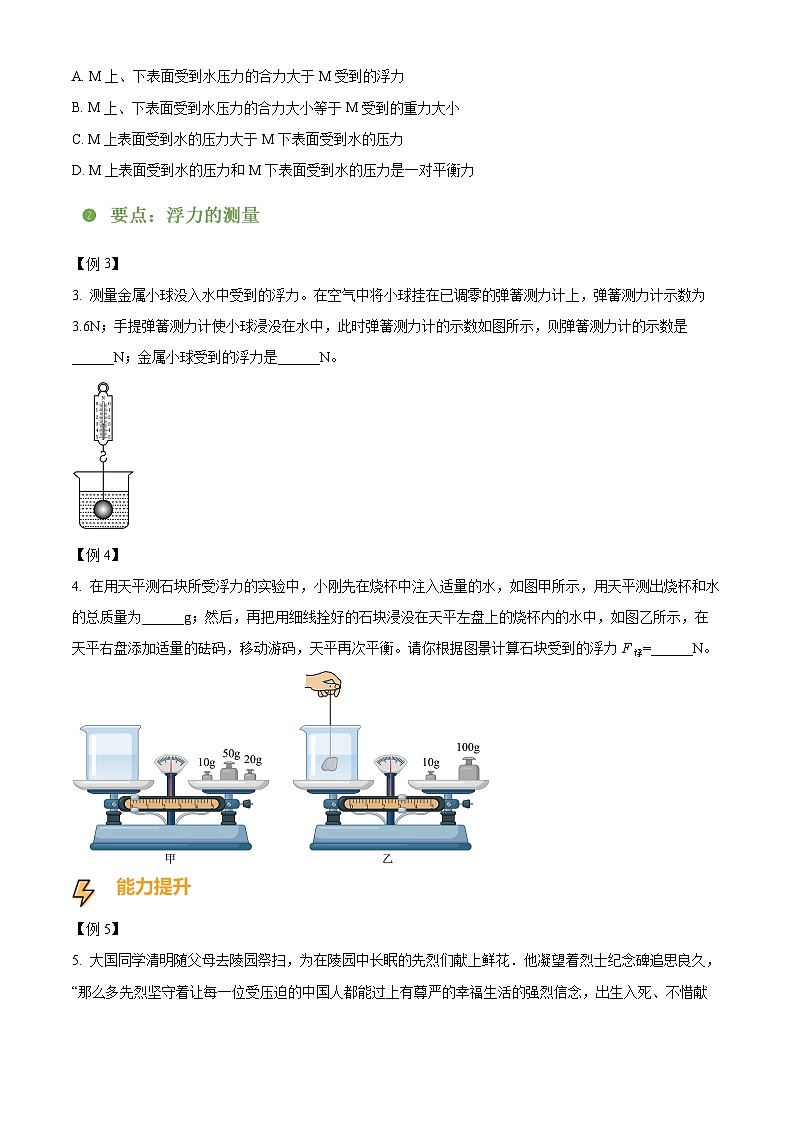 2024-2025学年八年级下册物理同步单元讲练测第十章浮力、阿基米德原理及其应用-讲核心(原卷版+解析)第3页