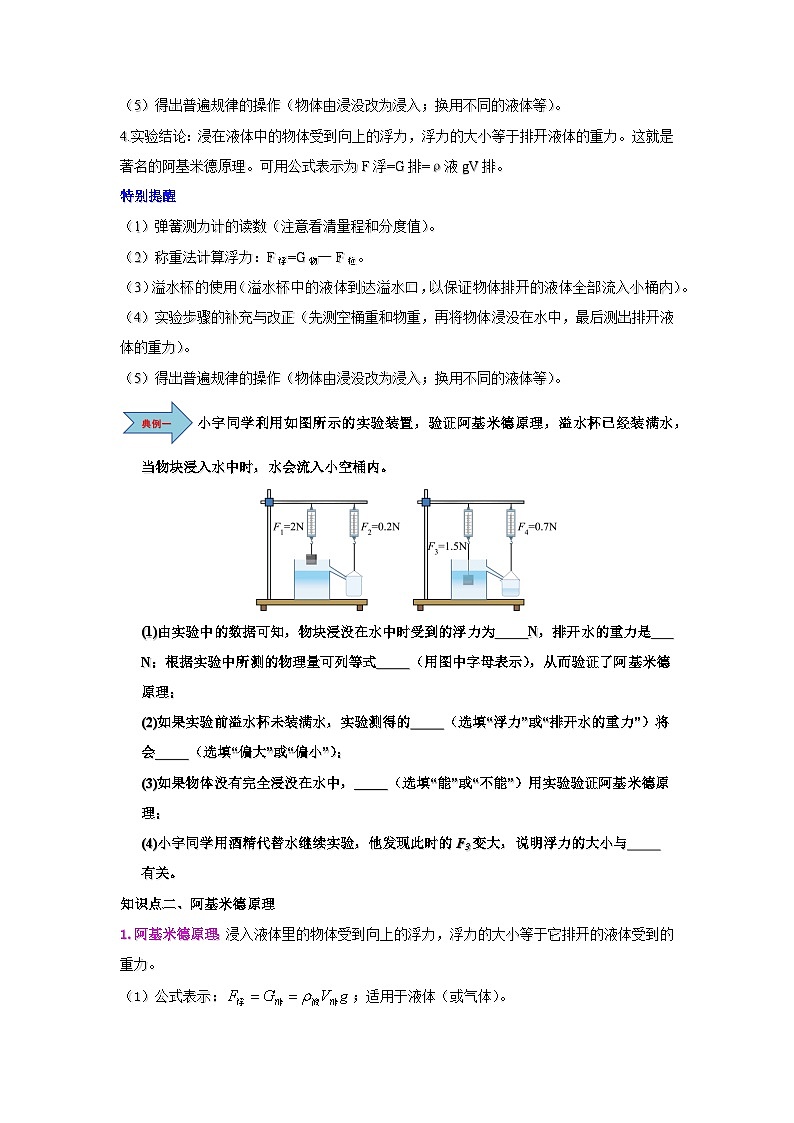 10.2 阿基米德原理-知识点梳理+练习第2页