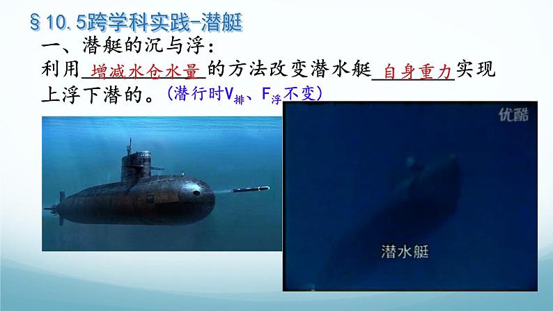 10.5跨学科实践-潜艇 课件-2024-2025学年教科版八年级物理下册第2页