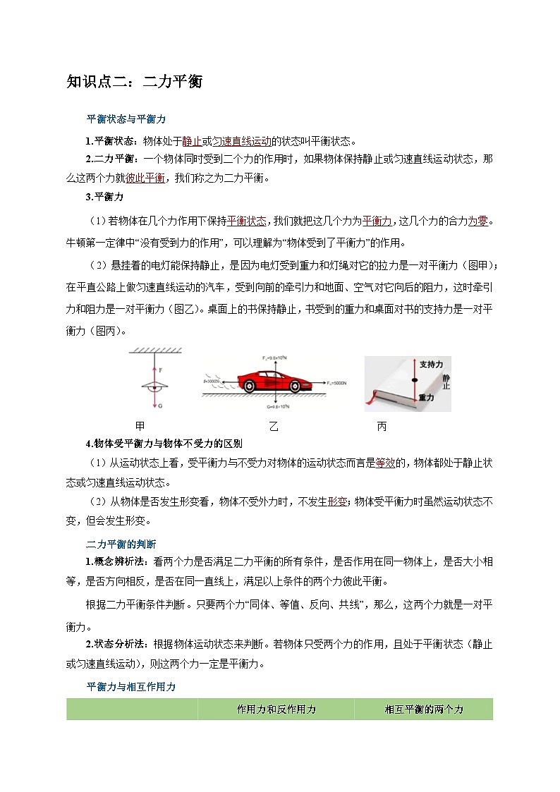 专题4 力和运动的关系 平衡力 摩擦力（解析版）第2页