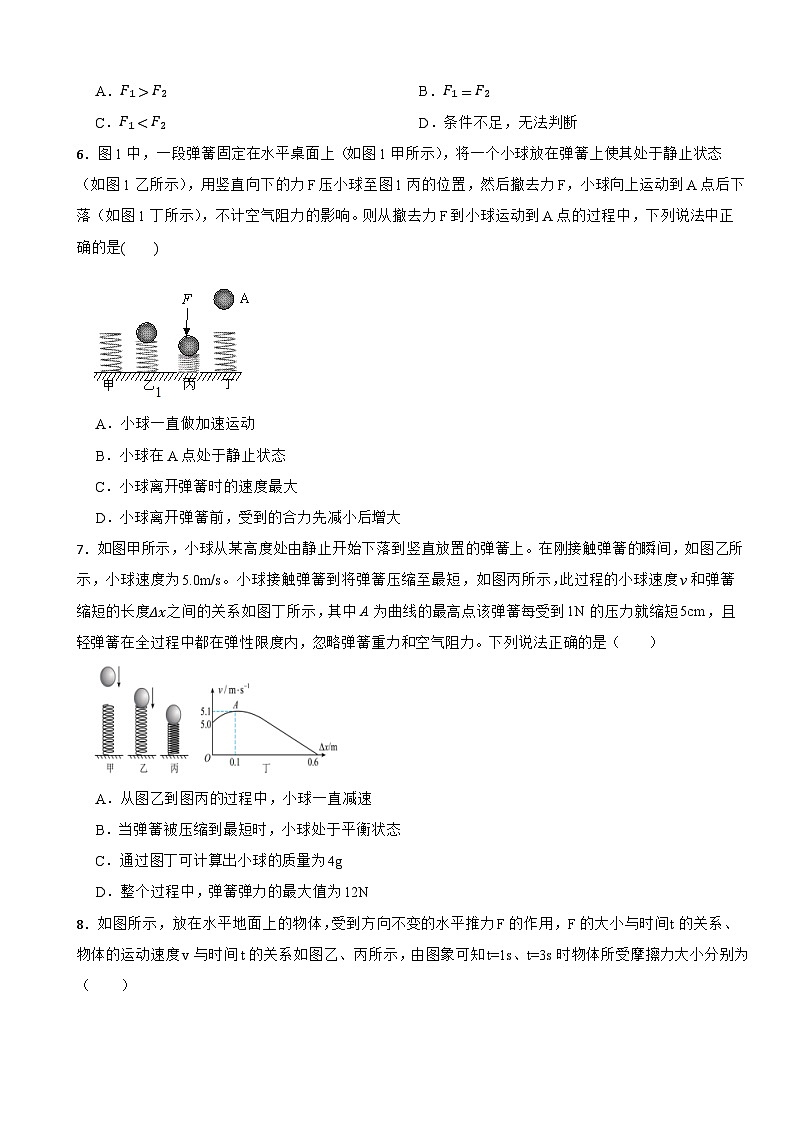 2024-2025学年人教版八年级下册物理同步培优练习8.2 二力平衡第2页