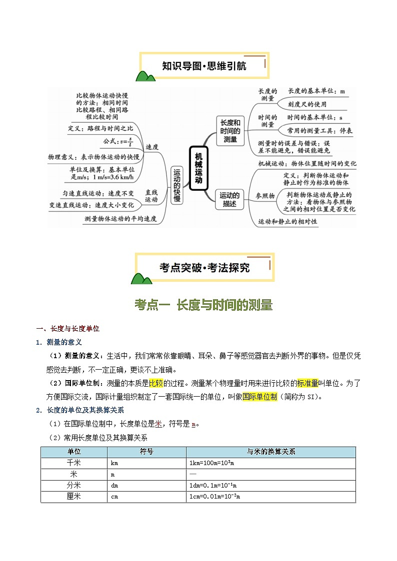 专题06 机械运动（讲义）（解析版）第3页