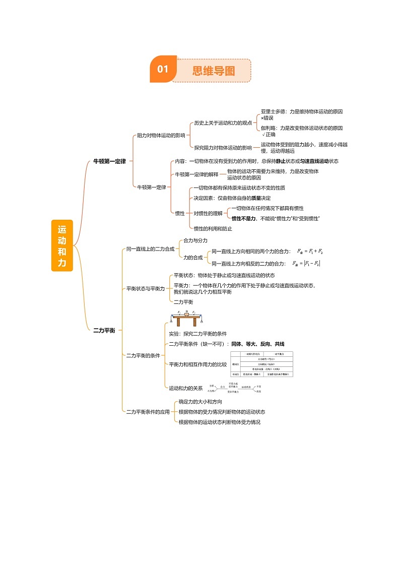 专题09 运动和力（2大模块知识清单+5个易混易错+4种方法技巧+典例真题精析）（解析版）第2页