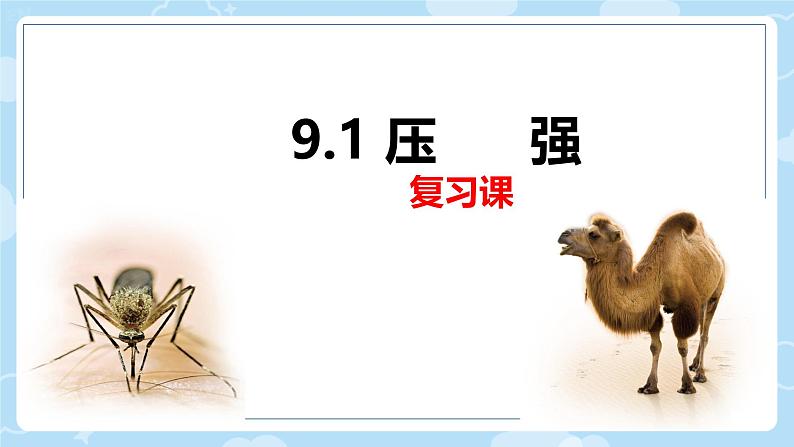 9.1 压强复习课（课件）人教版物理八年级下册第1页