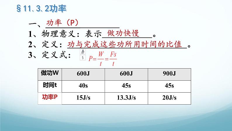 11.3功 功率第2课时 课件-2024-2025学年教科版八年级物理下册第3页