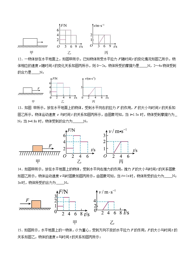 8.4 同一直线上二力的合成（练习）第3页