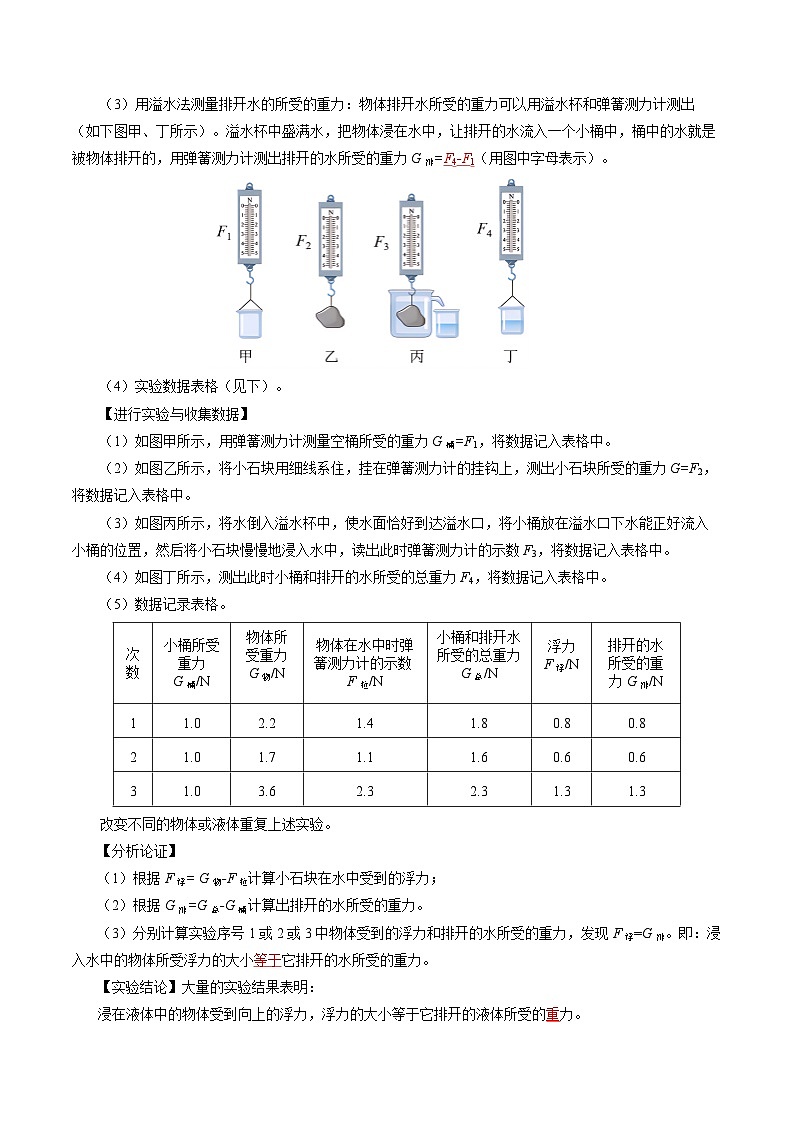 10.2 阿基米德原理（导学案）【教师版】第3页