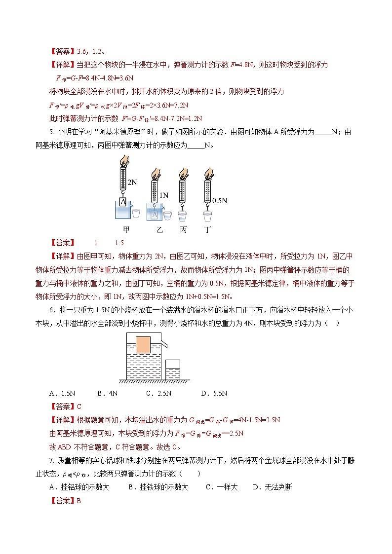 10.2 阿基米德原理（分层作业）【解析版】第2页
