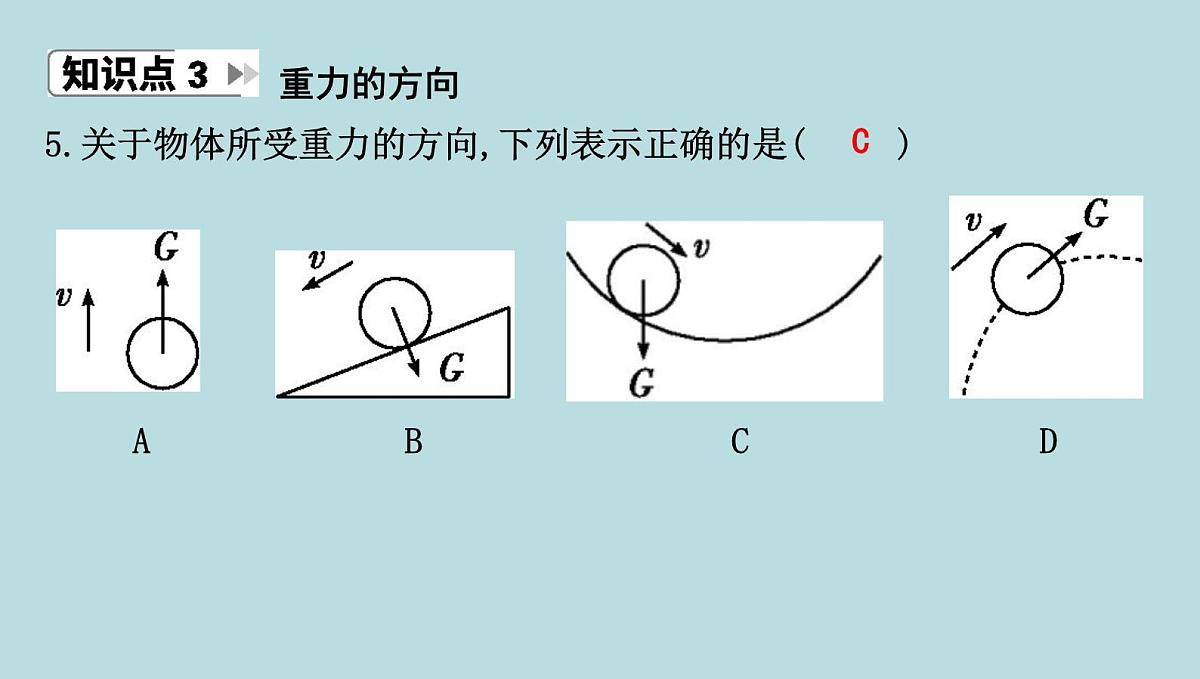6.3　重　力课件---2024-2025学年鲁科版八年级下册物理第6页