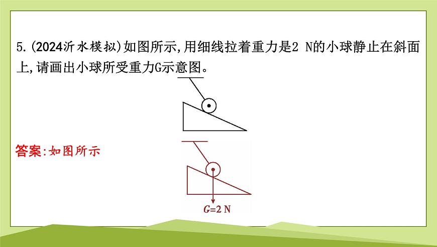微专题一　力学作图课件---2024-2025学年鲁科版八年级下册物理第6页