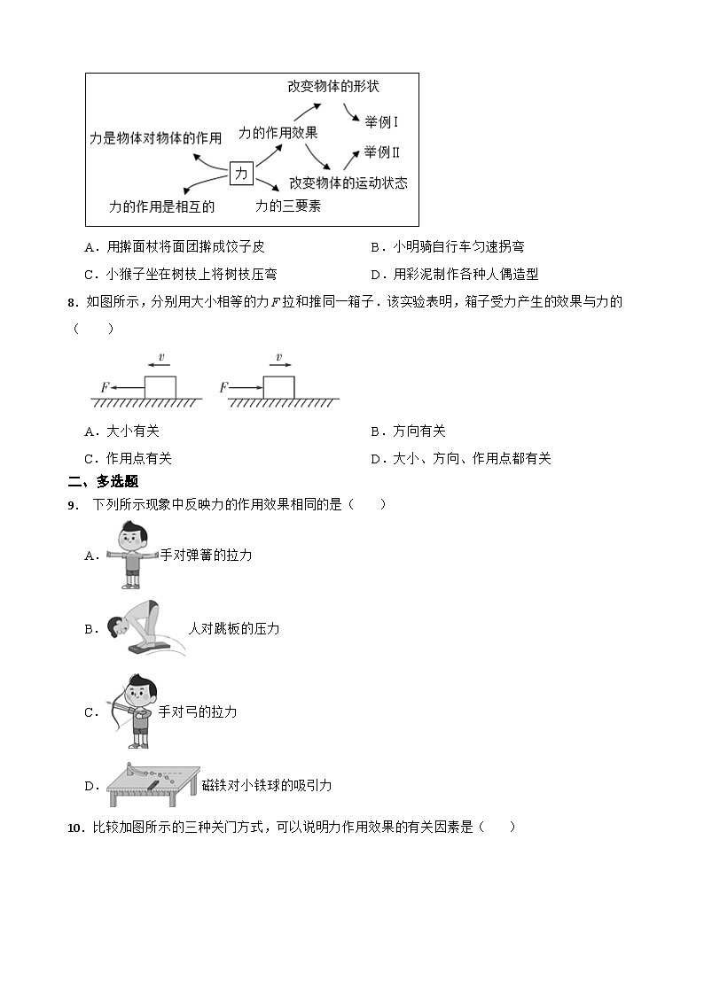 7.2《力的描述》2024-2025学年教科版（2024）物理（全册）八年级下册随堂基础检测第3页