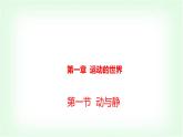 滬科版八年級物理第一章運(yùn)動的世界第一節(jié)動與靜課件