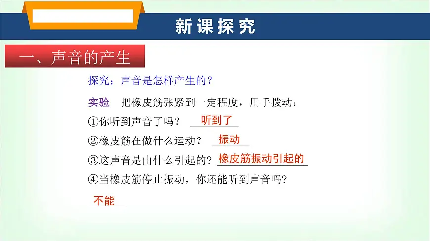 沪科版八年级物理第二章声的世界第一节声音的产生与传播课件第4页