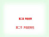 沪科版八年级物理第二章声的世界第二节声音的特性课件