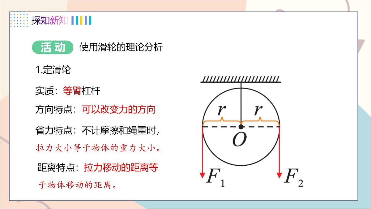 第6章第6节 探究滑轮的作用 第1课时 动滑轮和定滑轮 - 副本第8页