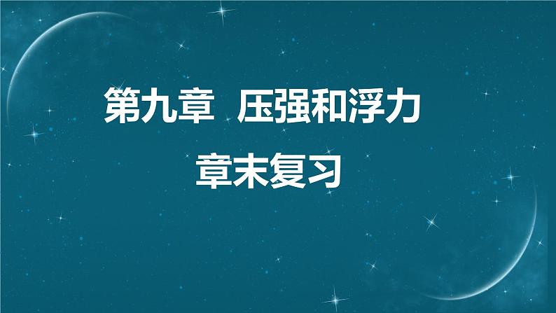 苏科版（2024）七下物理课件 第九章 章末复习第1页