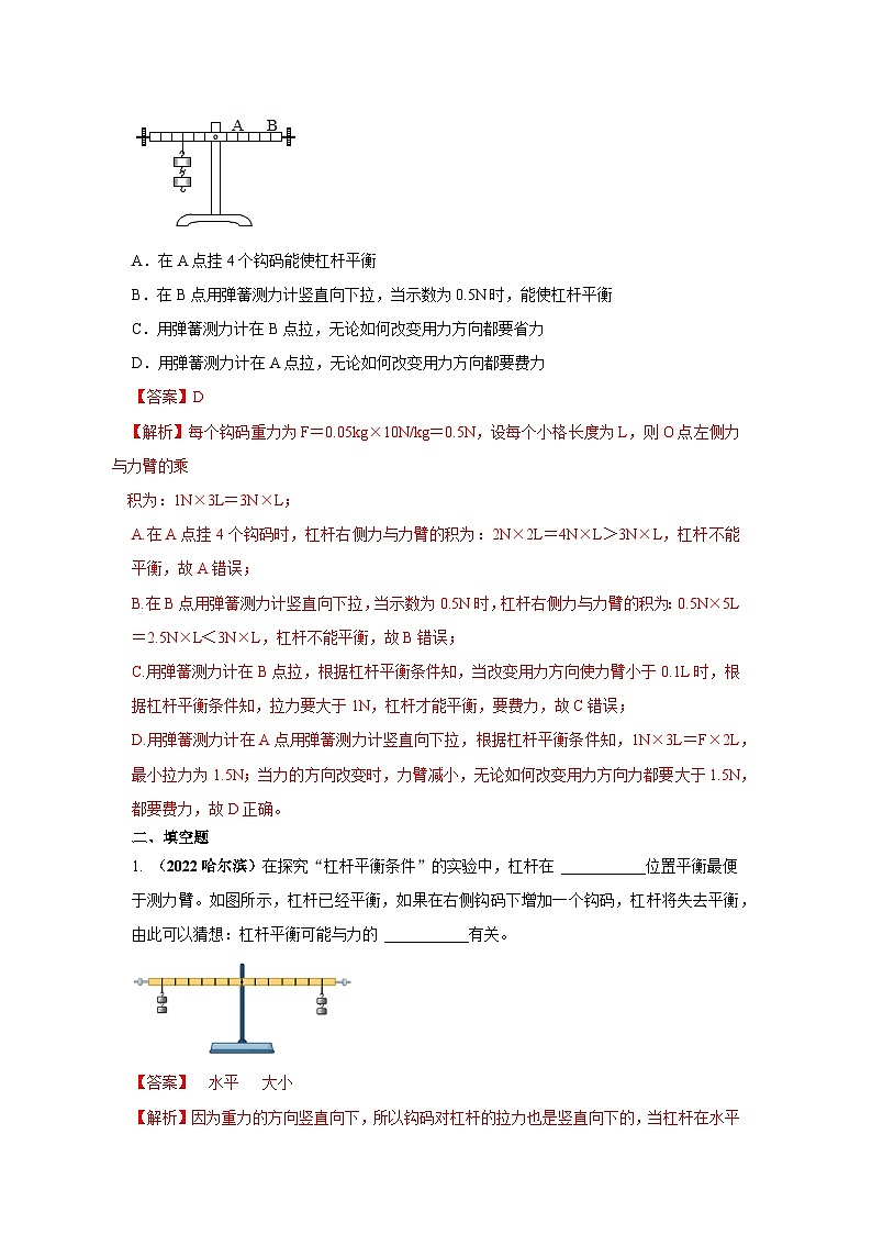 必考实验14.探究杠杆的平衡条件（解析版） 第2页