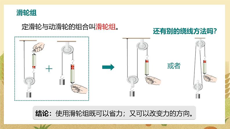 第2课时 滑轮组、轮轴和斜面第4页