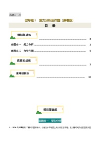 力学微专题1  受力分析及其作图（练习）-2025年中考物理重难点突破讲练