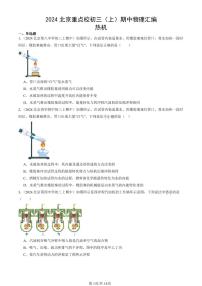 2024北京重点校初三（上）期中真题物理汇编：热机