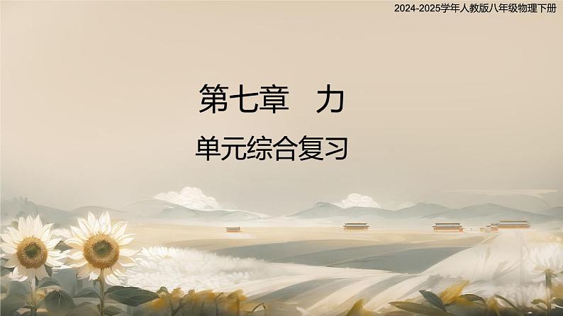 第七章 力 单元综合复习（课件）2024-2025学年人教版八年级物理下册第1页