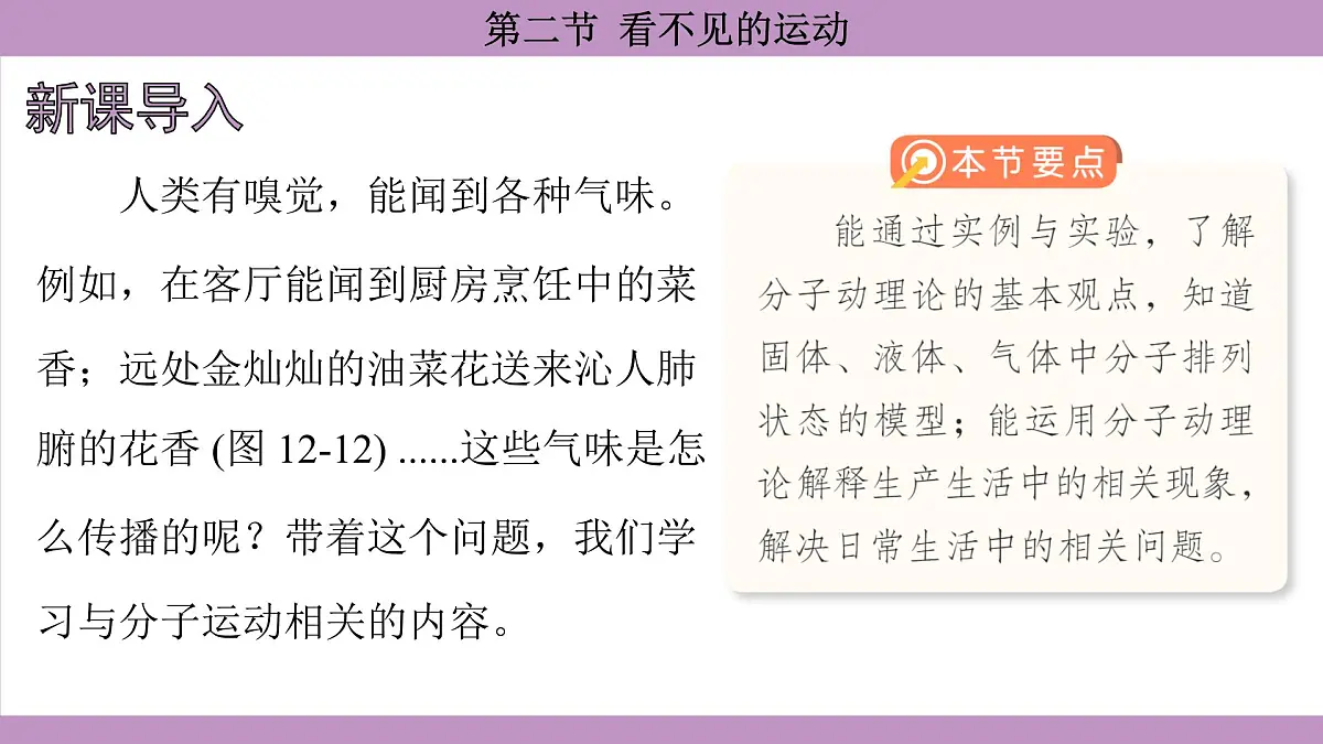 沪科版（2024）物理八年级全一册 12.2看不见的运动（课件）第3页