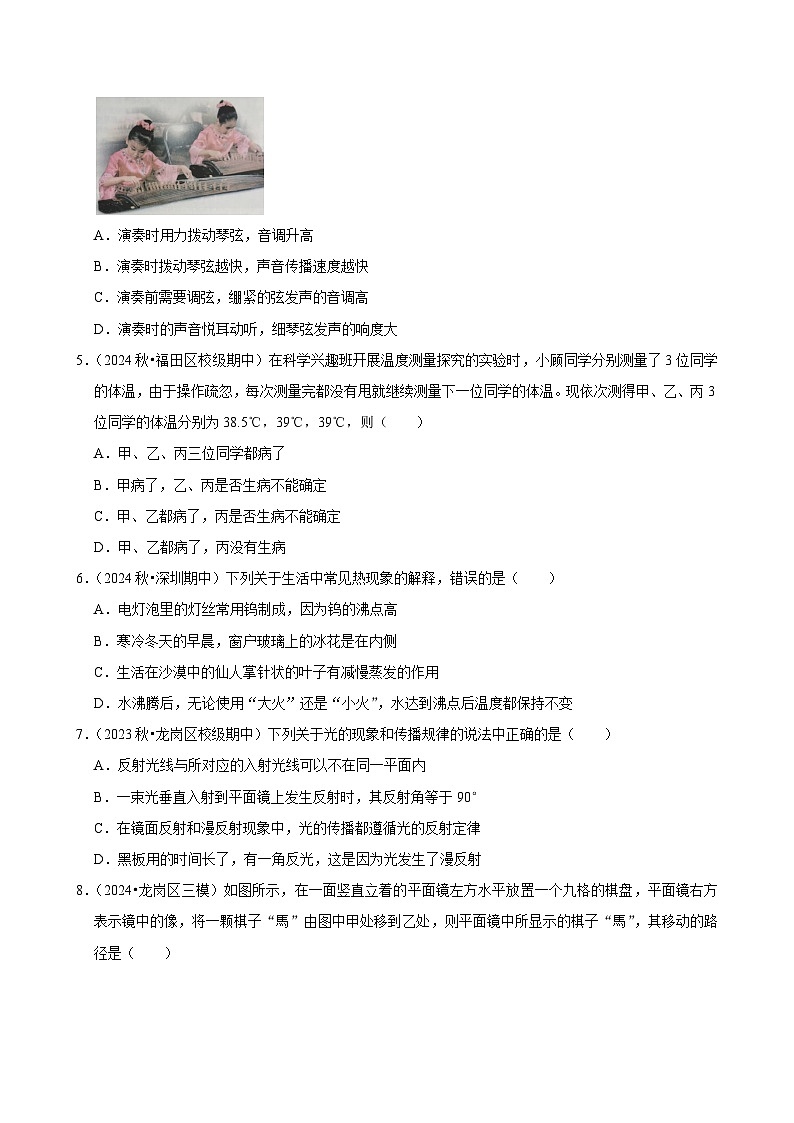 广东省深圳市2024-2025学年八年级下学期开学适应性模拟测试 物理练习卷（含解析）第2页