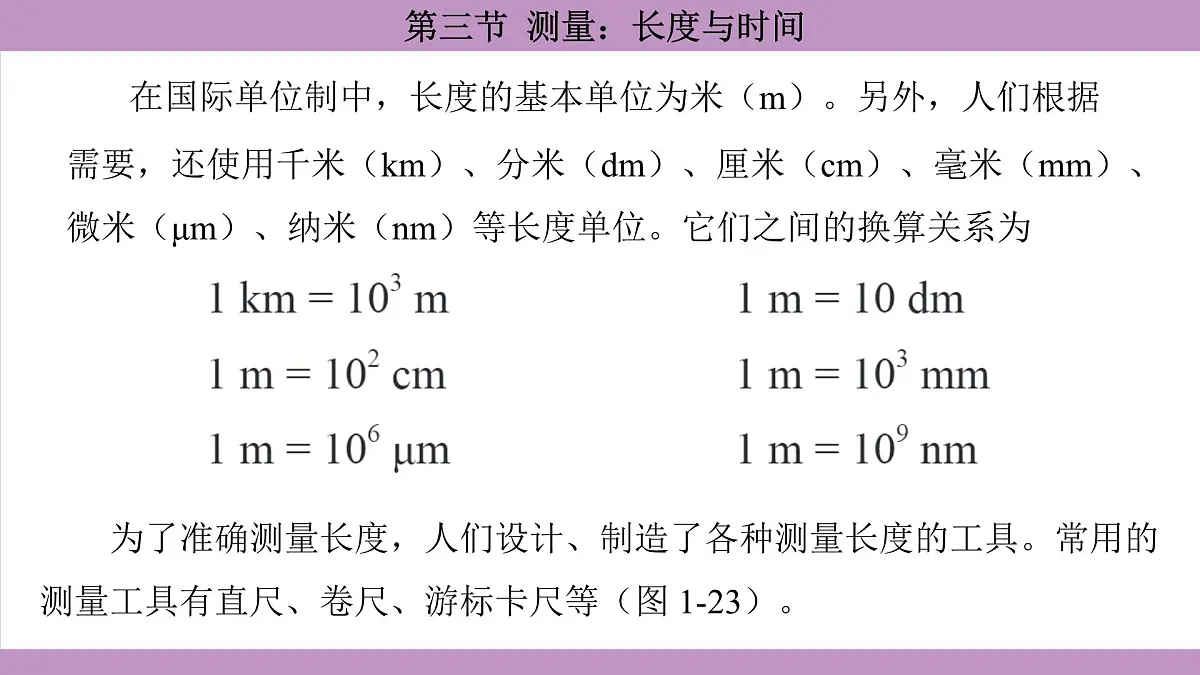 沪科版（2024）物理八年级全一册 1.3测量：长度与时间（课件）第7页