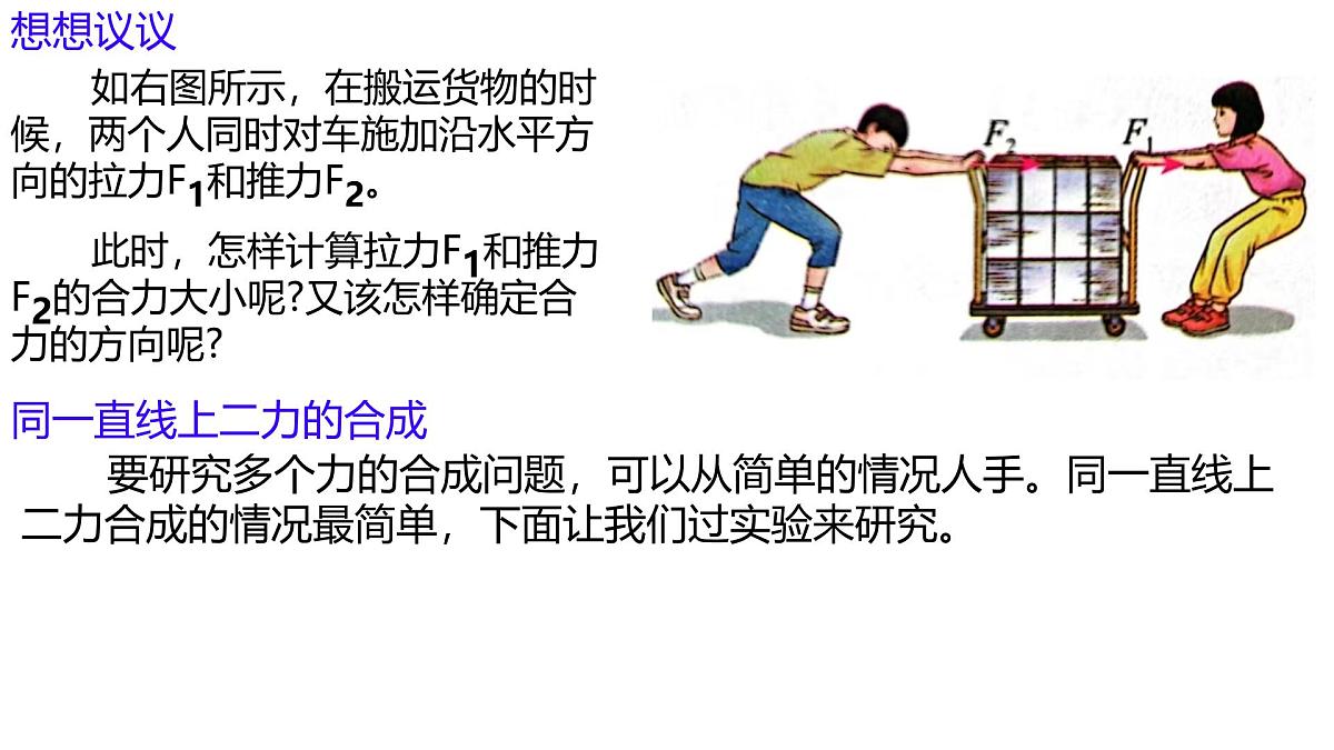 8.4 同一直线上二力的合成 （课件）2024-2025学年人教版八年级物理下册第5页