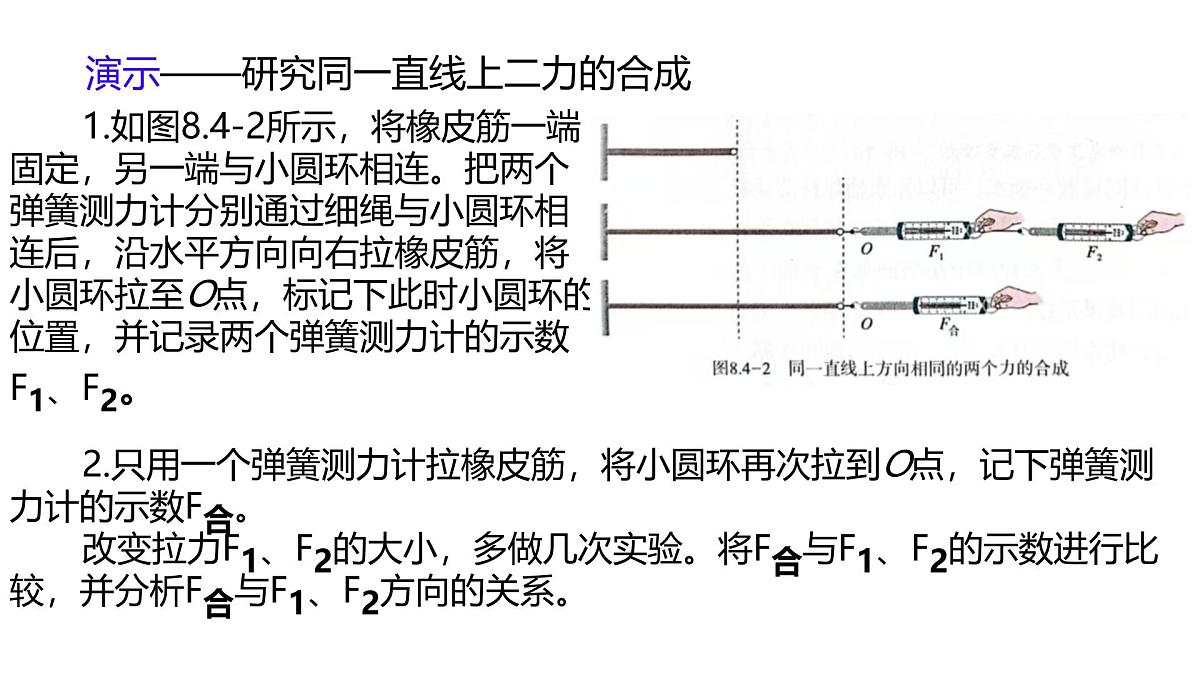 8.4 同一直线上二力的合成 （课件）2024-2025学年人教版八年级物理下册第6页