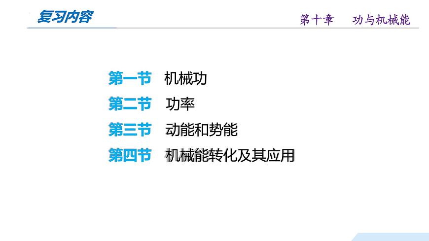第十章 功与机械能（单元复习课件）八年级物理全一册（沪科版）课件第2页