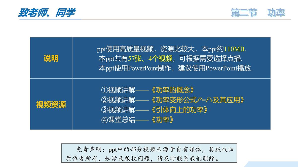 10.2 功率（教学课件）八年级物理全一册同步高效课堂（沪科版2024）第2页