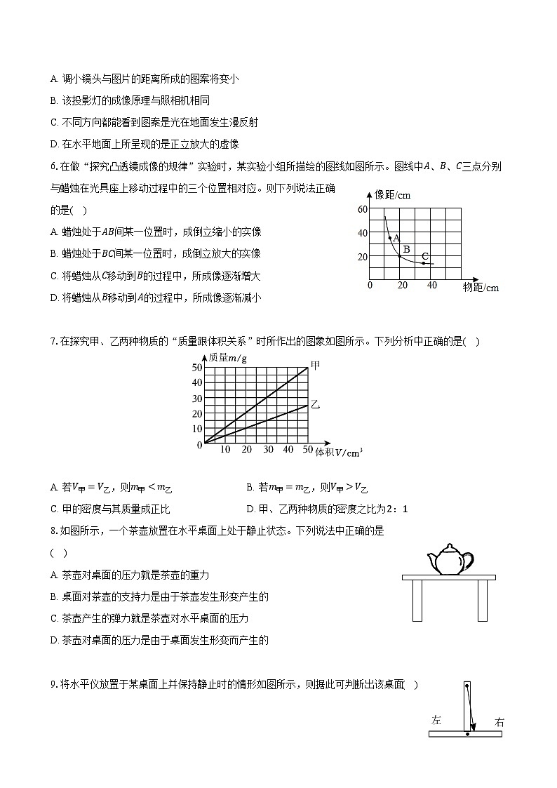 安徽省合肥市新站区2024-2025学年八年级（上）期末物理试卷（含解析）第2页