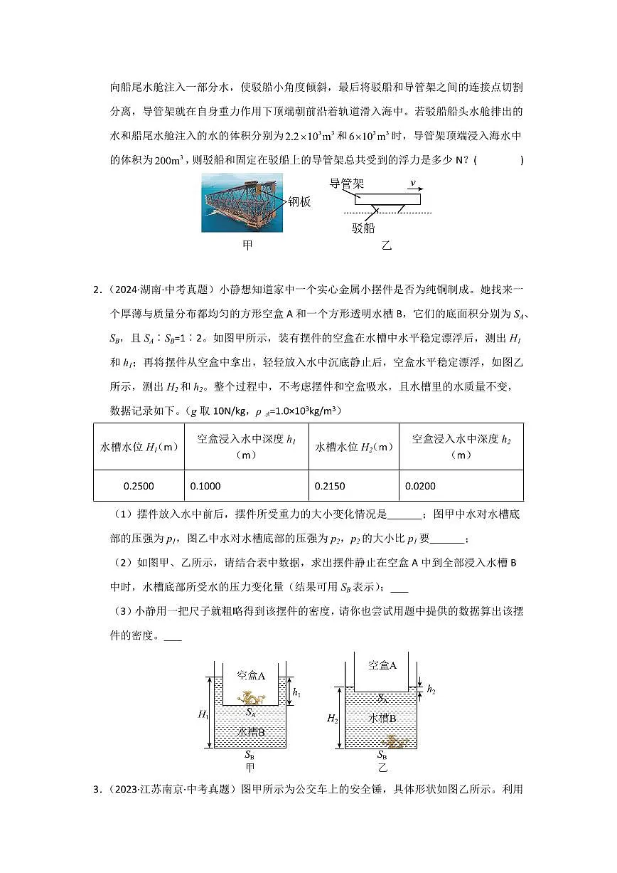 挑战23 综合能力题（初中物理综合58题）（学生版） 备战2025年中考物理真题《压轴挑战》分类汇编（全国通用）第2页