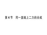 初中物理新人教版八年級(jí)下冊第八章第四節(jié) 同一直線上二力的合成作業(yè)課件2025春