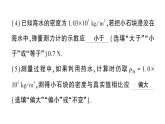 初中物理新人教版八年級下冊第十章專題三 利用浮力測密度作業(yè)課件2025春