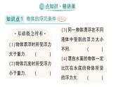 初中物理新人教版八年級下冊第十章第三節(jié) 物體的浮沉條件及應用作業(yè)課件2025春