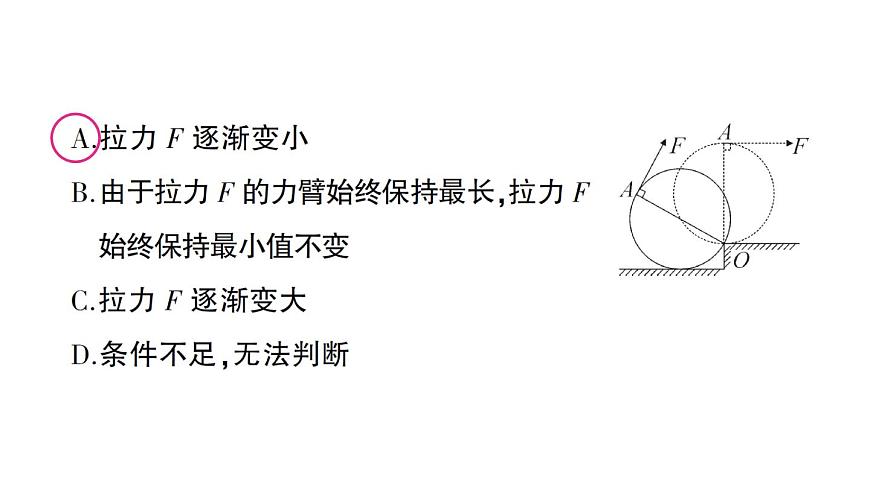 初中物理新人教版八年级下册第十二章专题四 杠杆动态平衡的分析作业课件2025春第7页