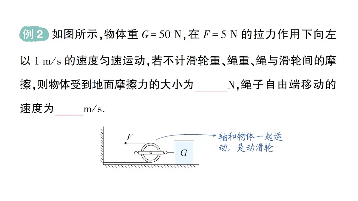 初中物理新人教版八年级下册第十二章第三节 滑轮作业课件2025春第5页
