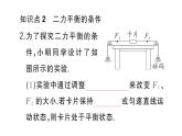 初中物理新滬科版八年級全冊第七章第三節(jié) 二力平衡作業(yè)課件2025春