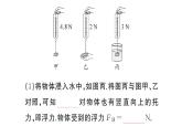初中物理新滬科版八年級全冊第九章第一節(jié) 認(rèn)識浮力作業(yè)課件2025春