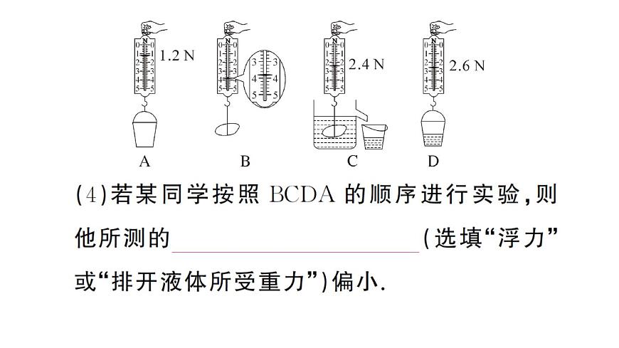 初中物理新沪科版八年级全册第九章第三节 阿基米德原理作业课件2025春第5页
