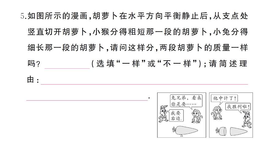初中物理新沪科版八年级全册第十一章综合训练作业课件2025春第6页