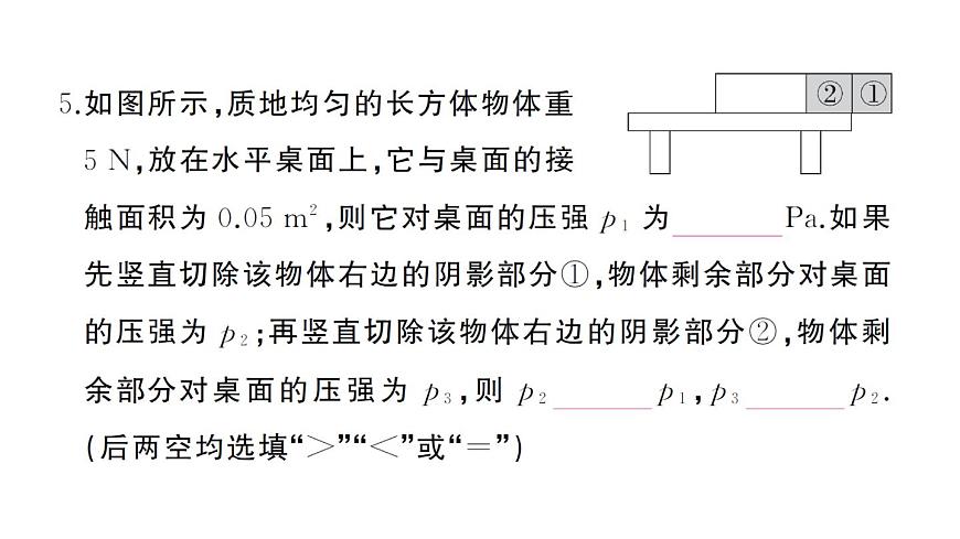 初中物理新沪科版八年级全册第八章综合训练作业课件2025春第6页