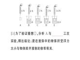 初中物理新滬科版八年級(jí)全冊(cè)第九章第二節(jié) 探究：浮力大小與哪些因素有關(guān)作業(yè)課件2025春