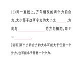 初中物理新滬科版八年級(jí)全冊(cè)第七章第二節(jié) 力的合成課堂作業(yè)課件2025春