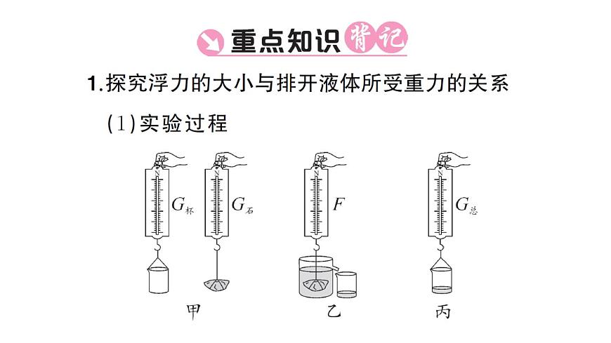初中物理新沪科版八年级全册第九章第三节 阿基米德原理课堂作业课件2025春第2页